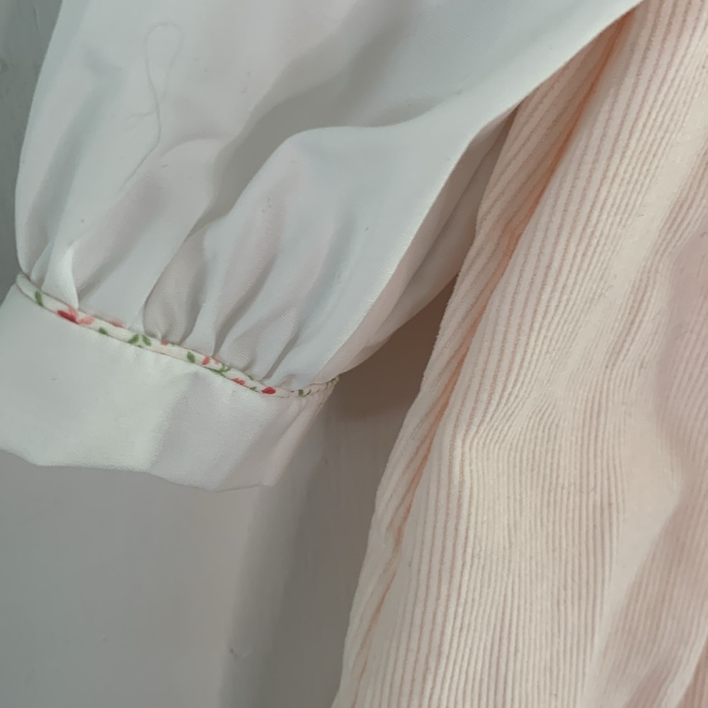 ZU Petit Ami pale pink layered look corduroy dress with appliqué and bloomers - Picture 5 of 10